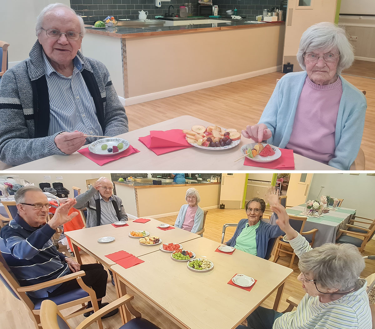 Abbotsleigh Care Home fruit tasting for Nutrition and Hydration Week