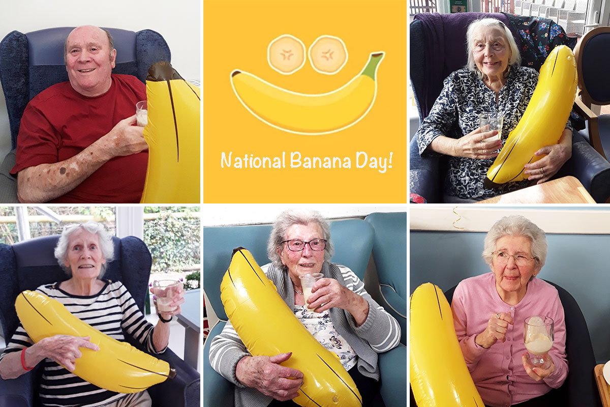 National Banana Day fun at Abbotsleigh Care Home