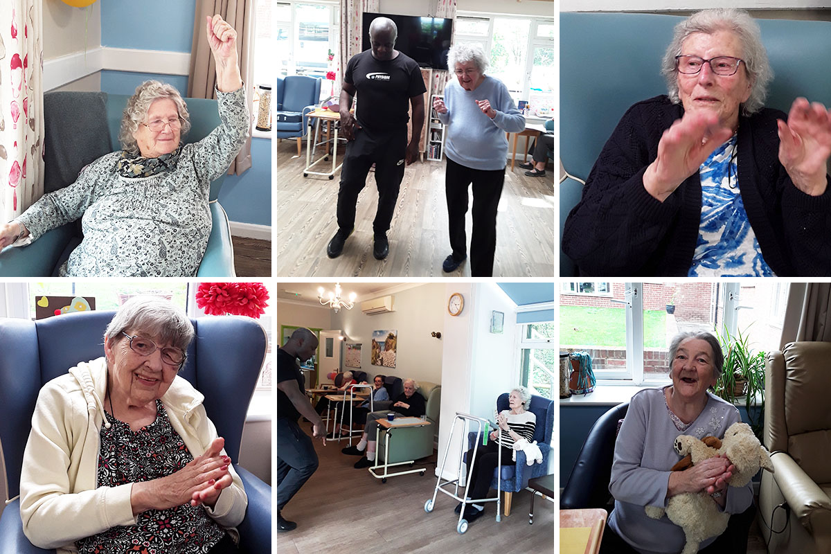 Fitness class fun at Abbotsleigh Care Home