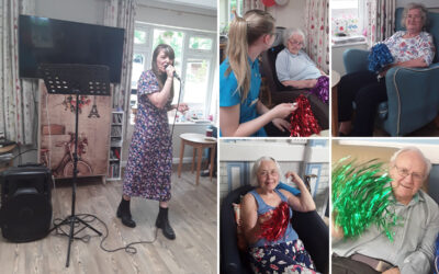 Abbotsleigh Care Home residents enjoying a morning of music